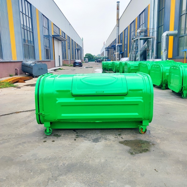 2.2米純綠色勾臂垃圾箱