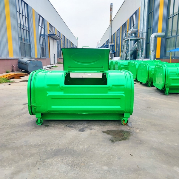 2.2米純綠色勾臂垃圾箱