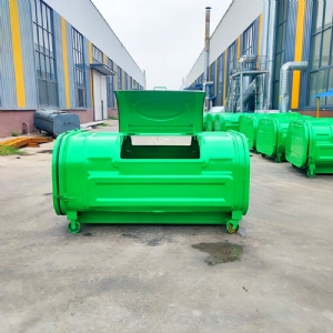 2.2米純綠色勾臂垃圾箱