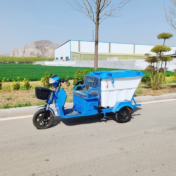 電動三輪大白桶垃圾分類車